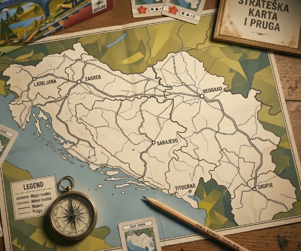 Pencil Express: Yugoslavia - strateška igra građenja pruga.